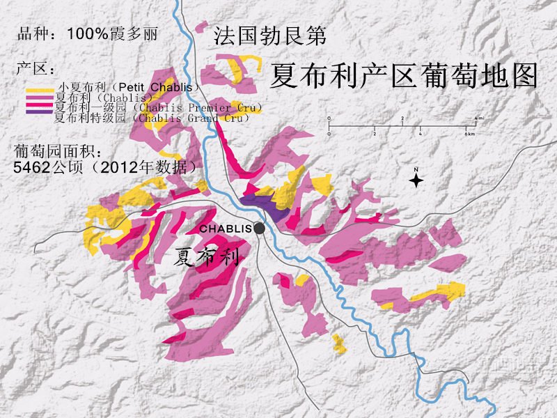 夏布利葡萄酒產區(qū)地圖